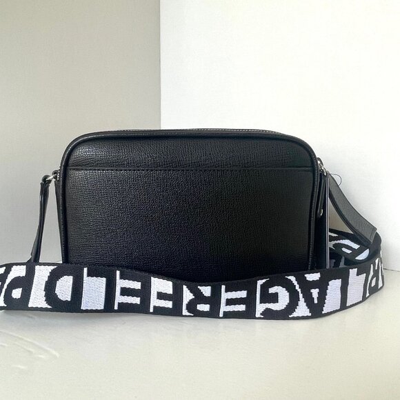 Karl Lagerfeld Maybelle Crossbody Black Ikons Eifel Airpods Coin Case Paris - Picture 2 of 9